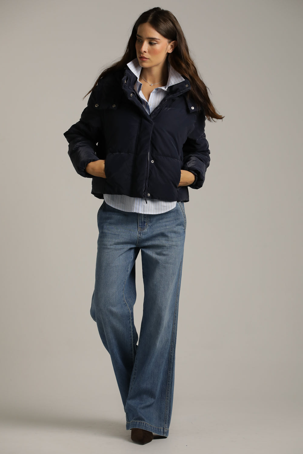 Cropped Puffer Jacket