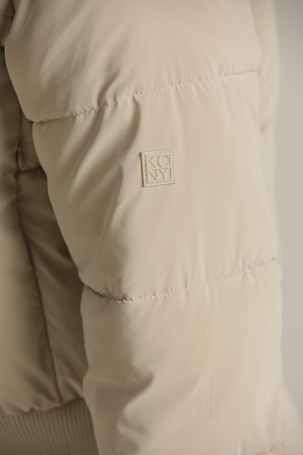 Puffer Coat With High Collar