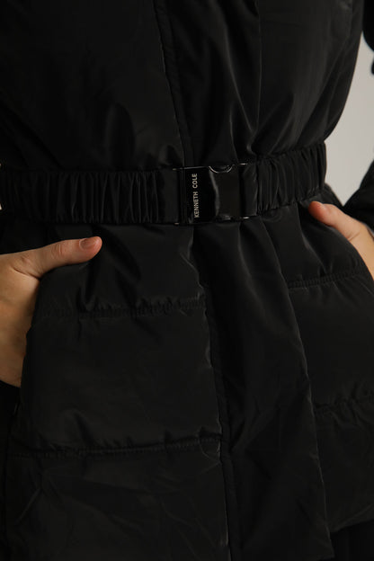 Belted Puffer Coat