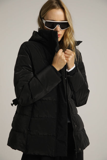 Belted Puffer Coat