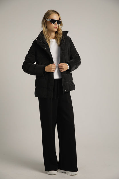 Belted Puffer Coat