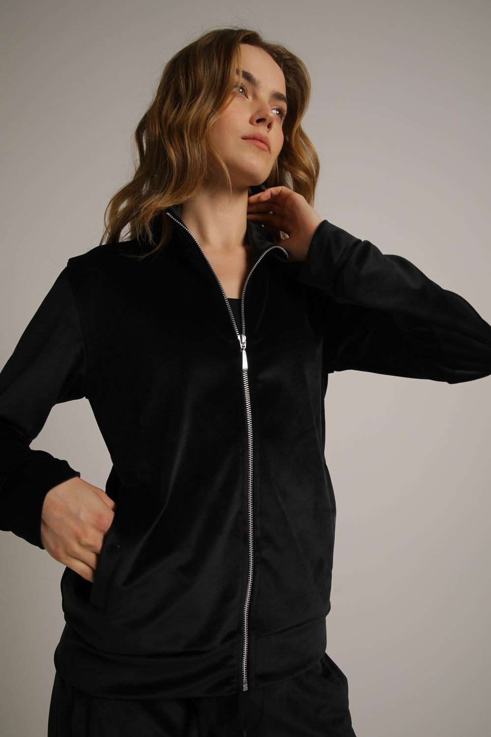 Velvet Zipped Jacket