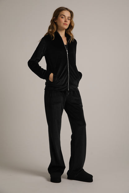 Velvet Zipped Jacket