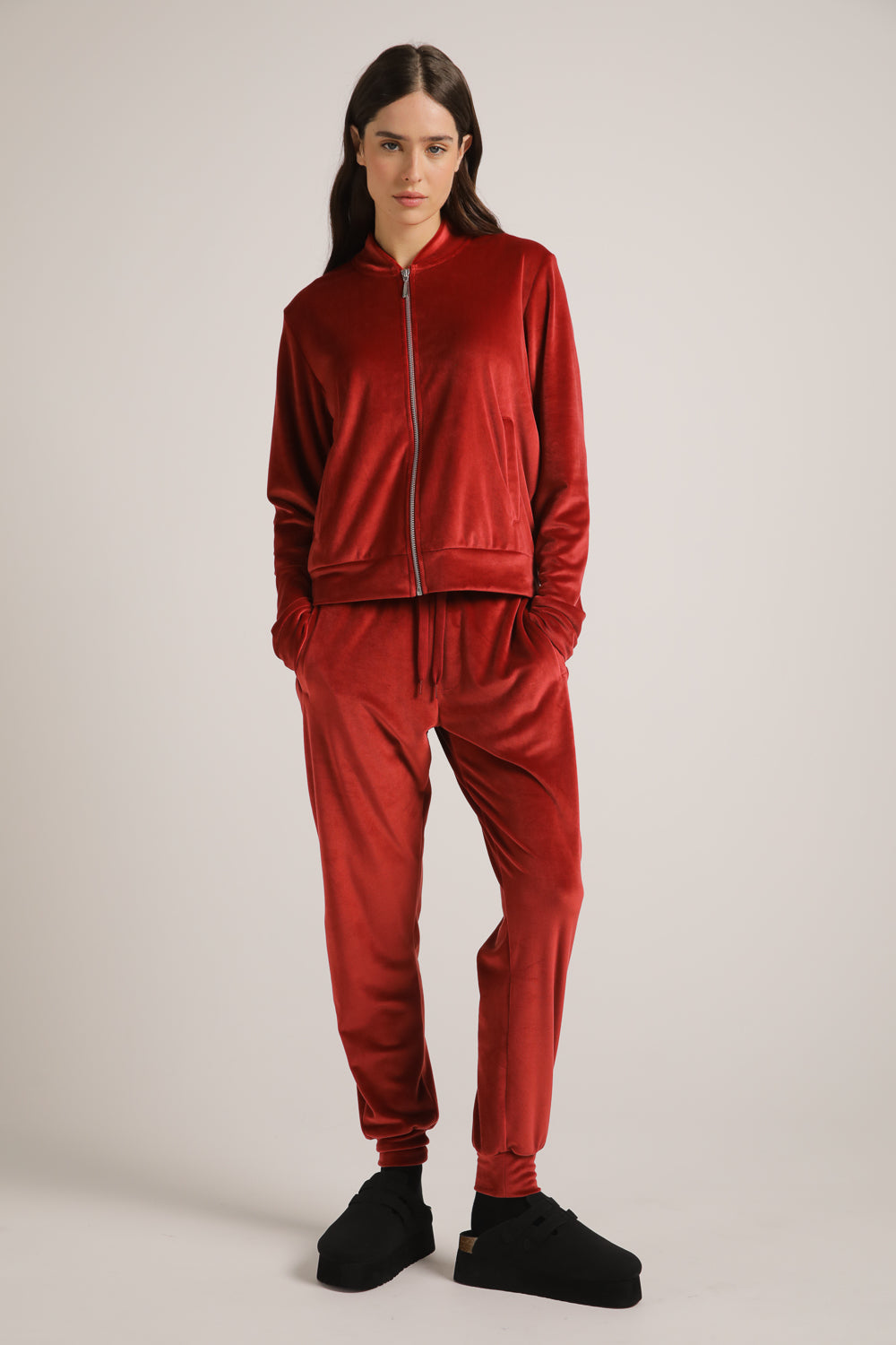Velvet Zipped Blouson