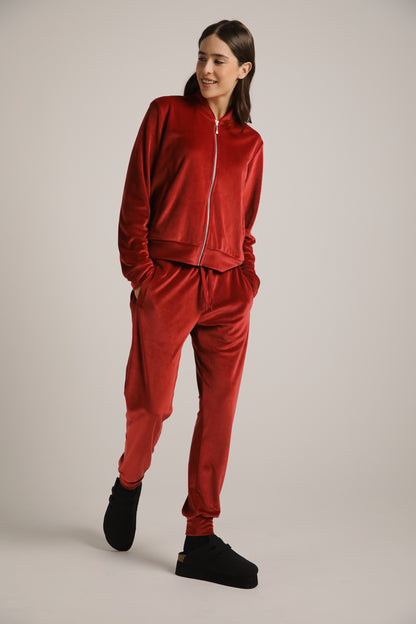 Velvet Zipped Blouson