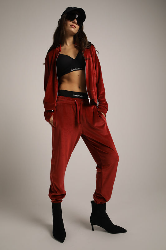 Velvet Zipped Blouson