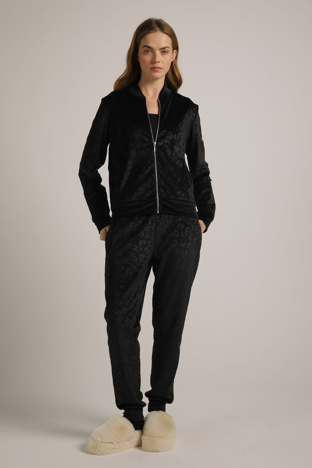 Velvet Zipped Blouson