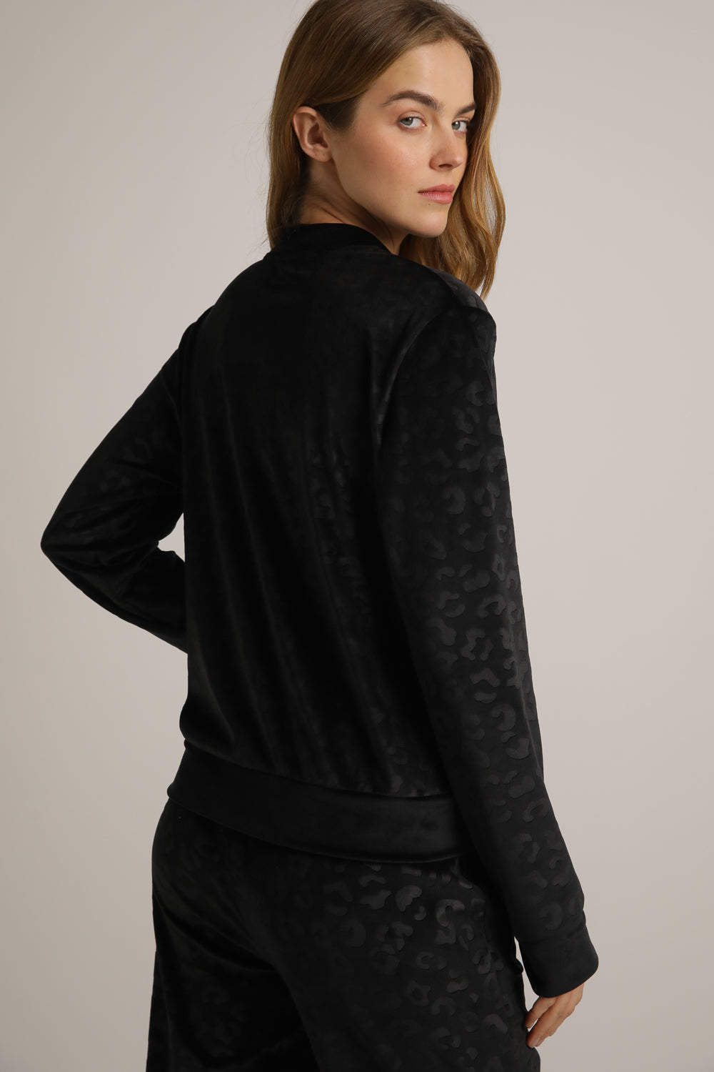 Velvet Zipped Blouson