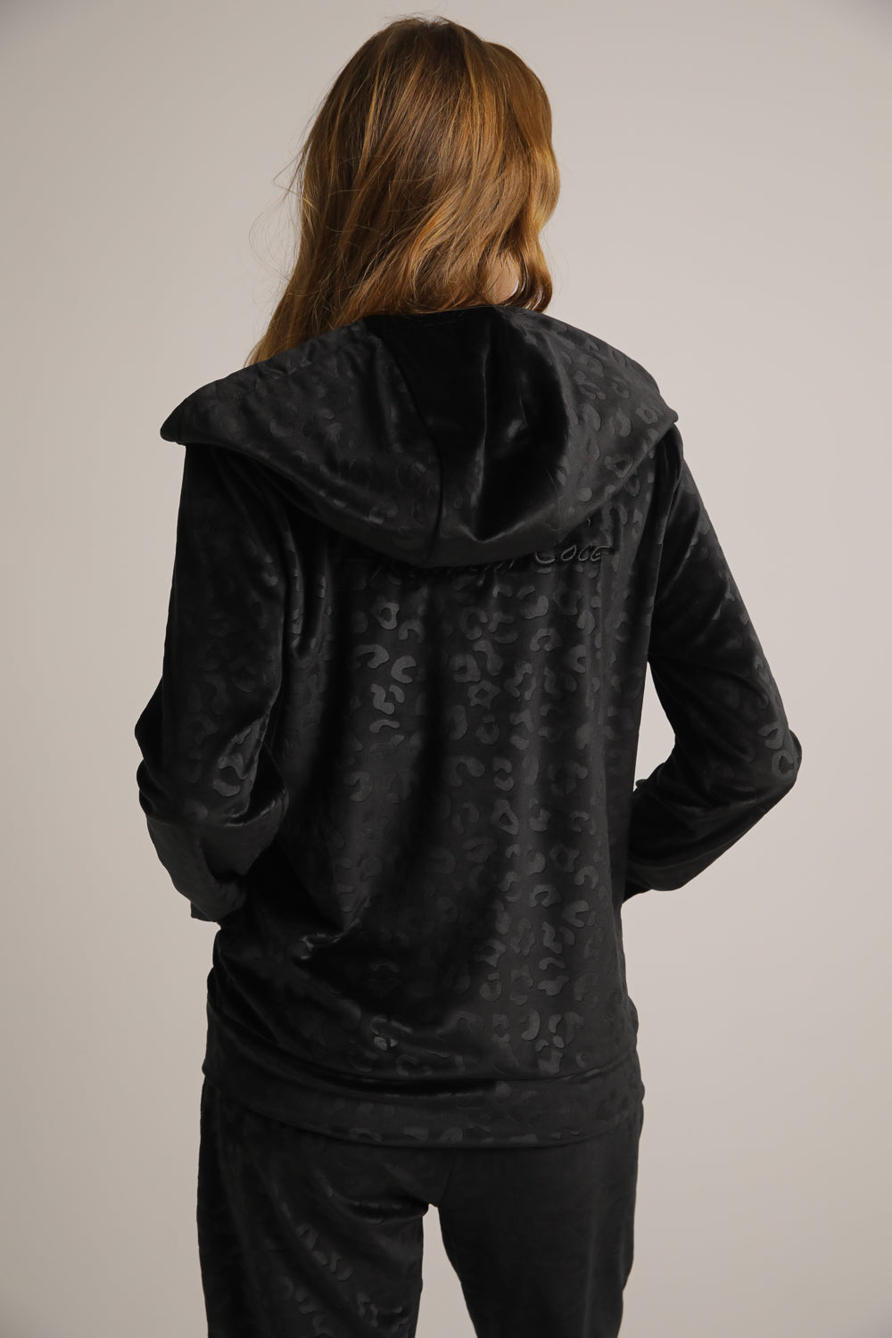 Velvet Zipped Hoodie