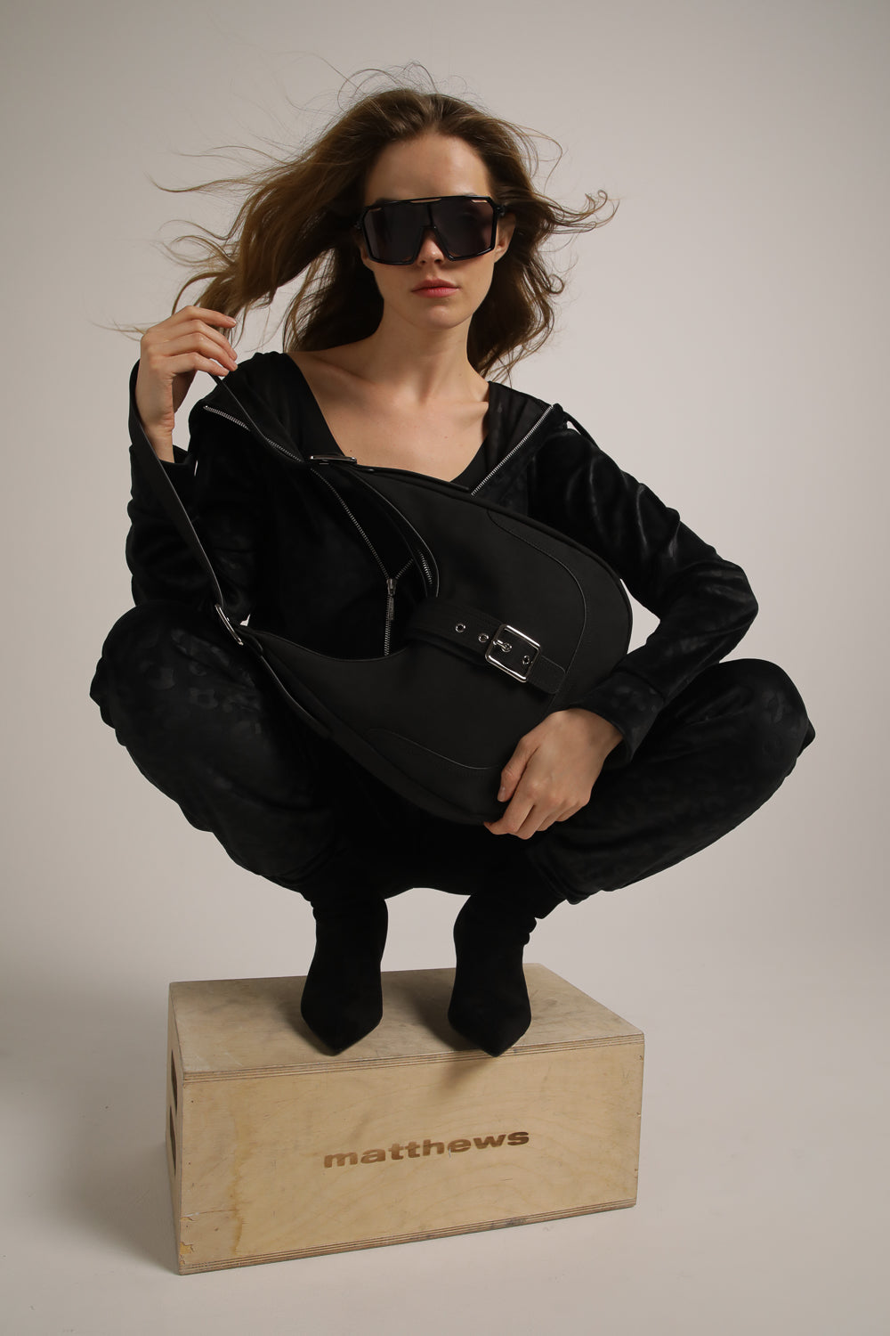 Velvet Zipped Hoodie