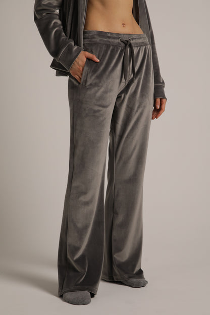 Velvet Bootcut Pants