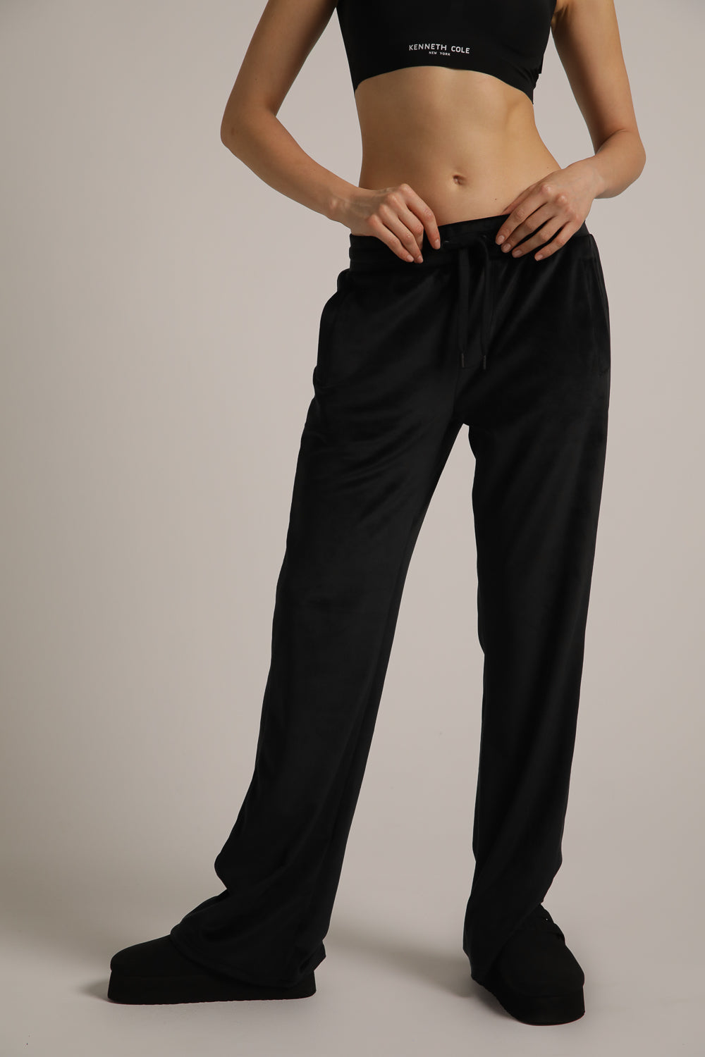 Velvet Bootcut Pants