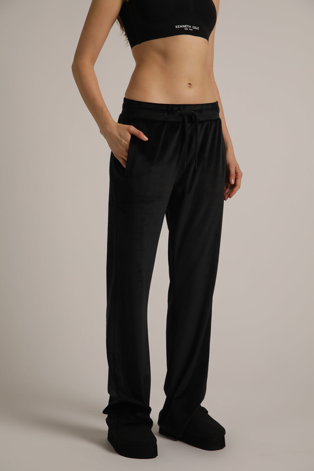 Velvet Bootcut Pants