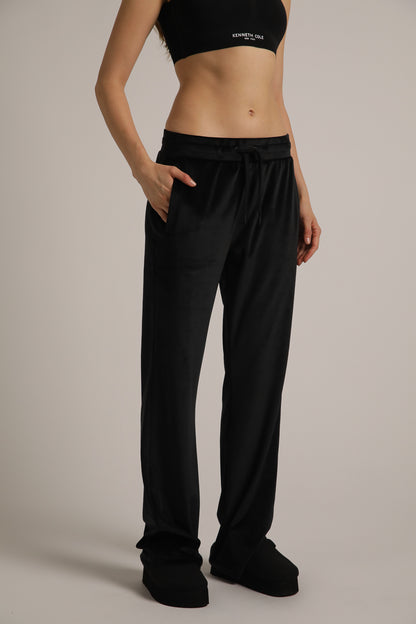 Velvet Bootcut Pants