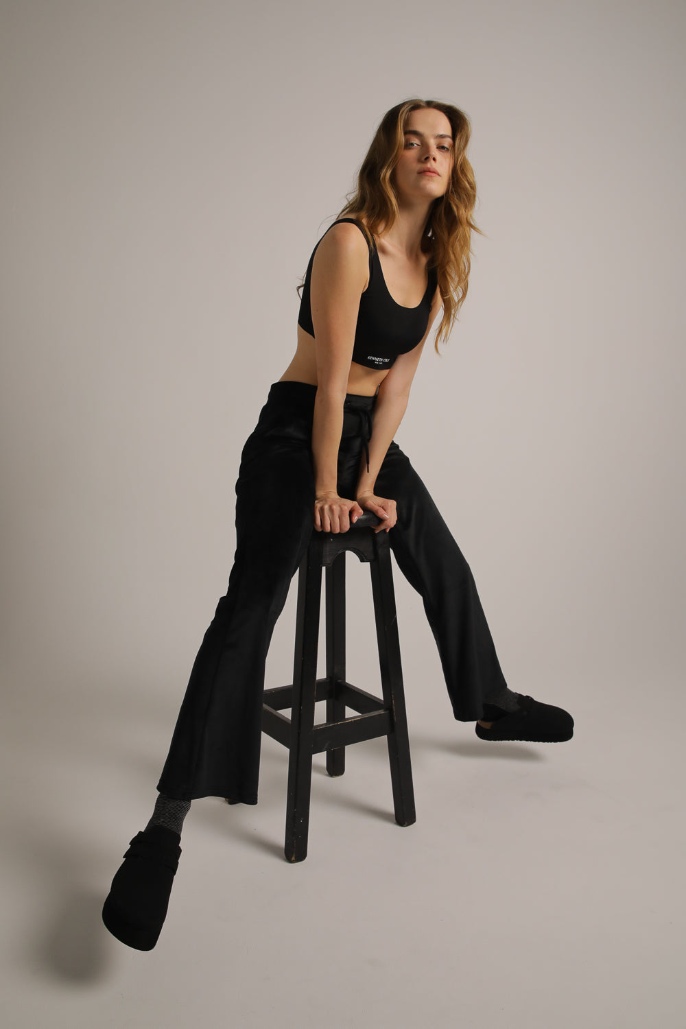 Velvet Bootcut Pants