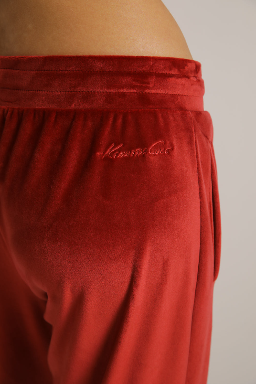 Velvet Bootcut Pants