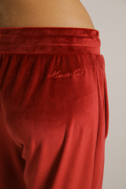 Velvet Bootcut Pants