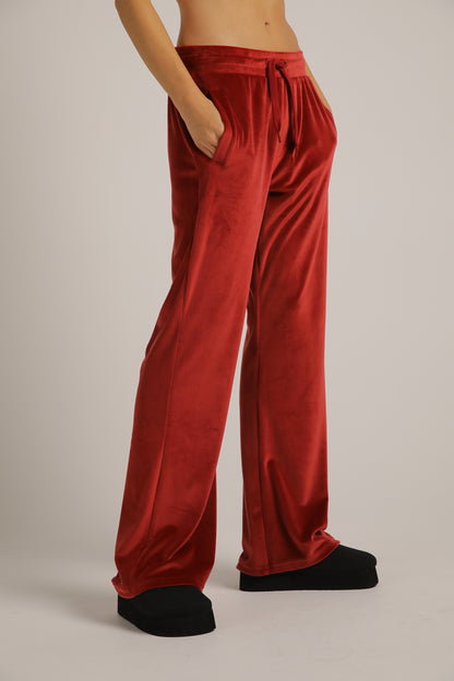 Velvet Bootcut Pants