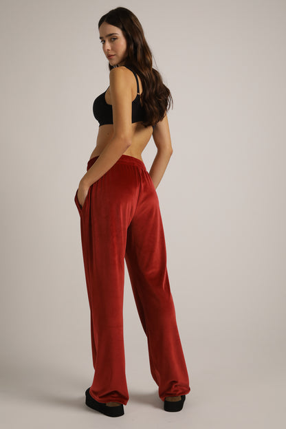 Velvet Bootcut Pants