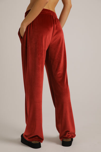 Velvet Bootcut Pants