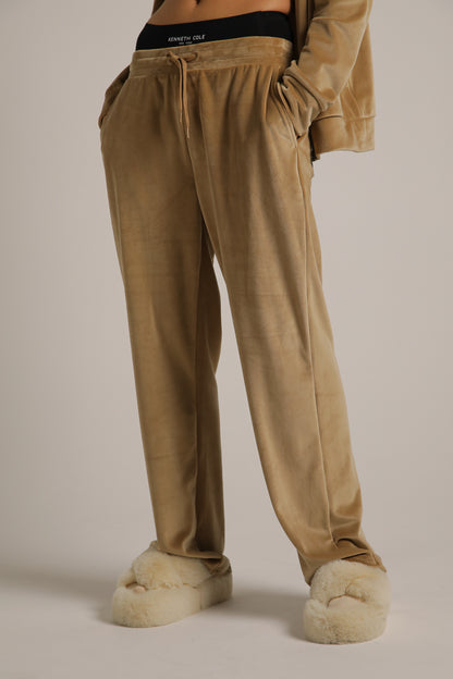 Velvet Straight Pants