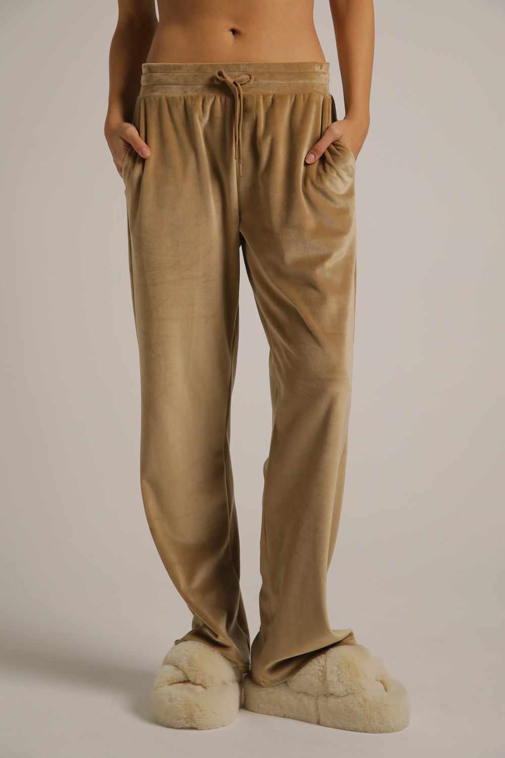 Velvet Straight Pants