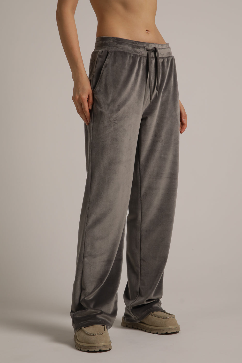 Velvet Straight Pants