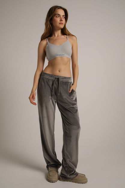 Velvet Straight Pants