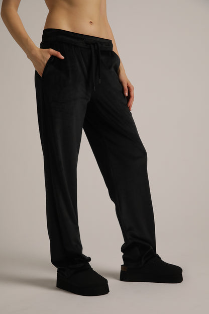 Velvet Straight Pants