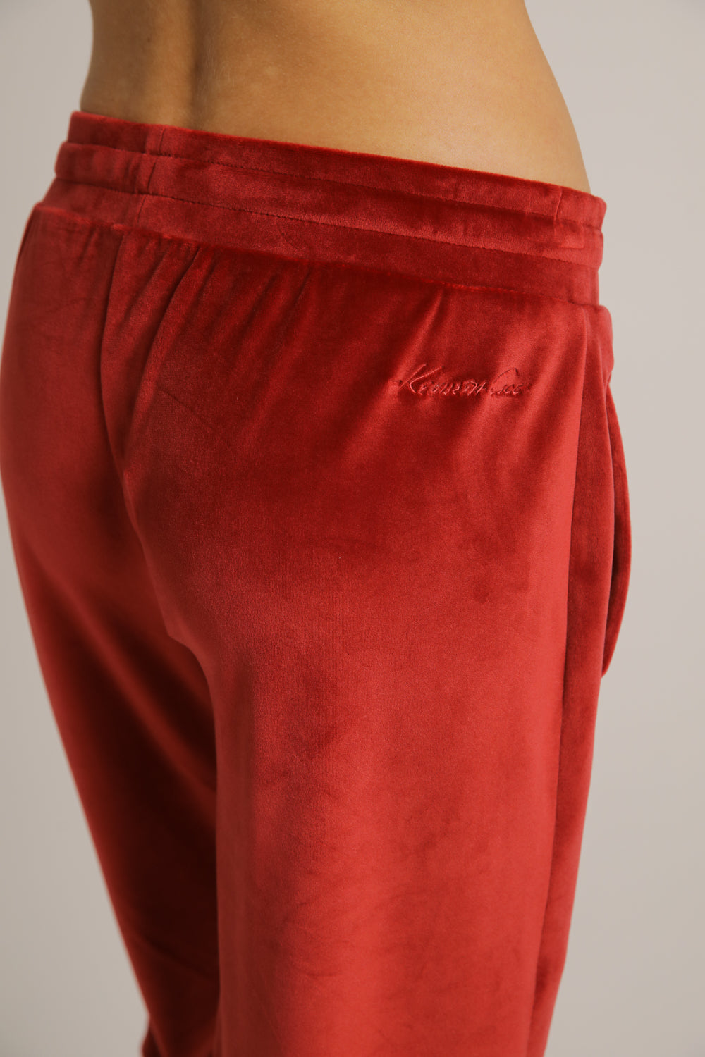 Velvet Cuffed Jog Pants