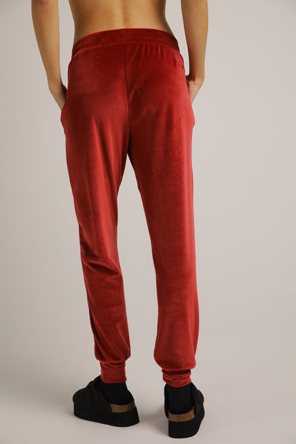 Velvet Cuffed Jog Pants