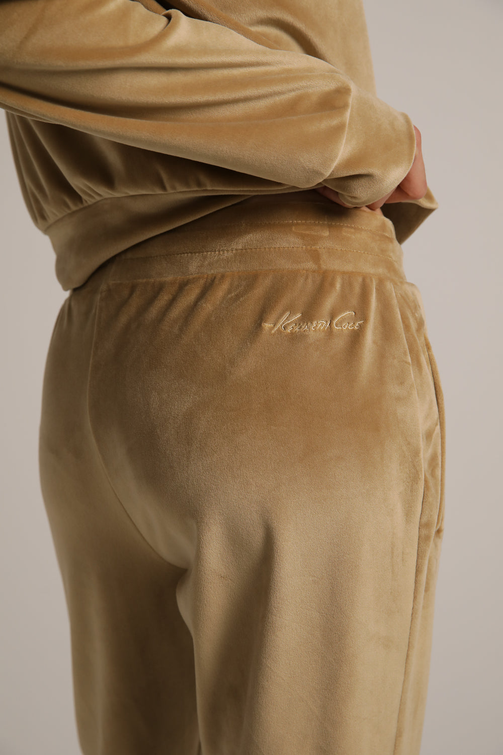 Velvet Cuffed Jog Pants