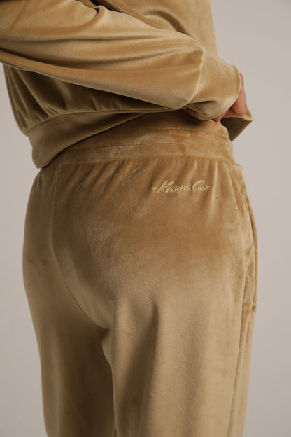 Velvet Cuffed Jog Pants