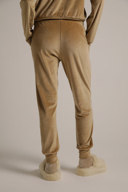 Velvet Cuffed Jog Pants