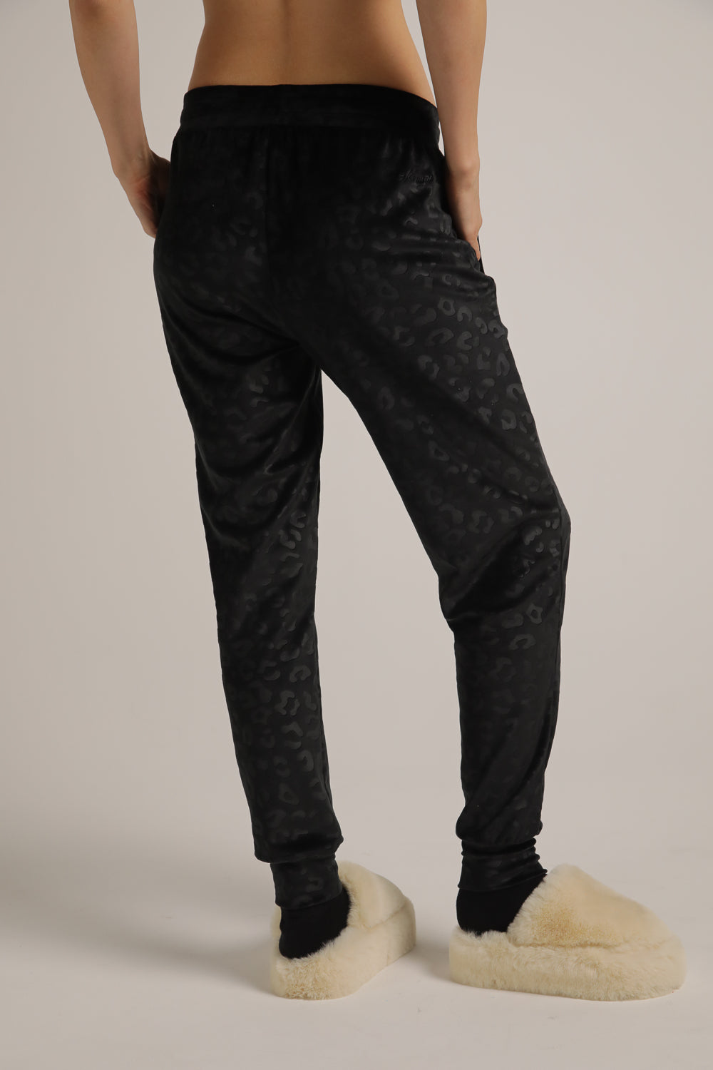 Velvet Cuffed Jog Pants
