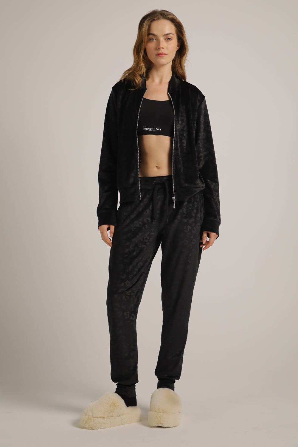 Velvet Cuffed Jog Pants