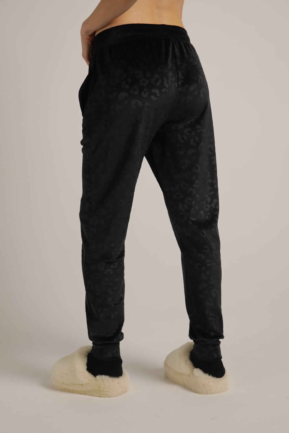 Velvet Cuffed Jog Pants