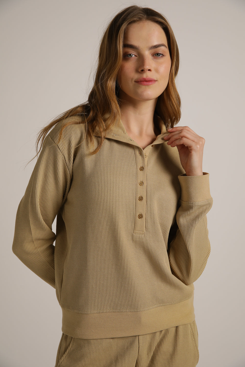 Waffle Relaxed Polo