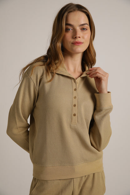 Waffle Relaxed Polo