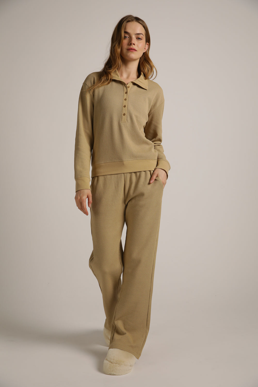 Waffle Relaxed Polo
