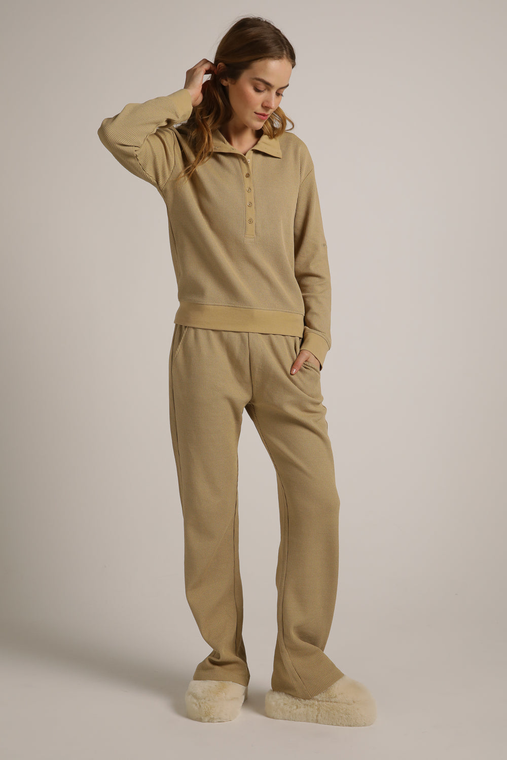 Waffle Relaxed Polo