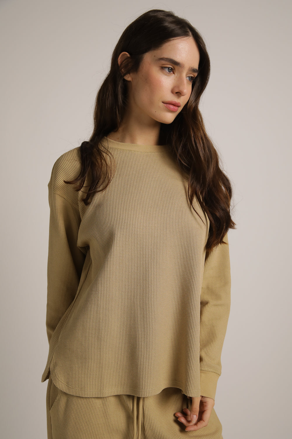 Waffle Boxy Cardigan