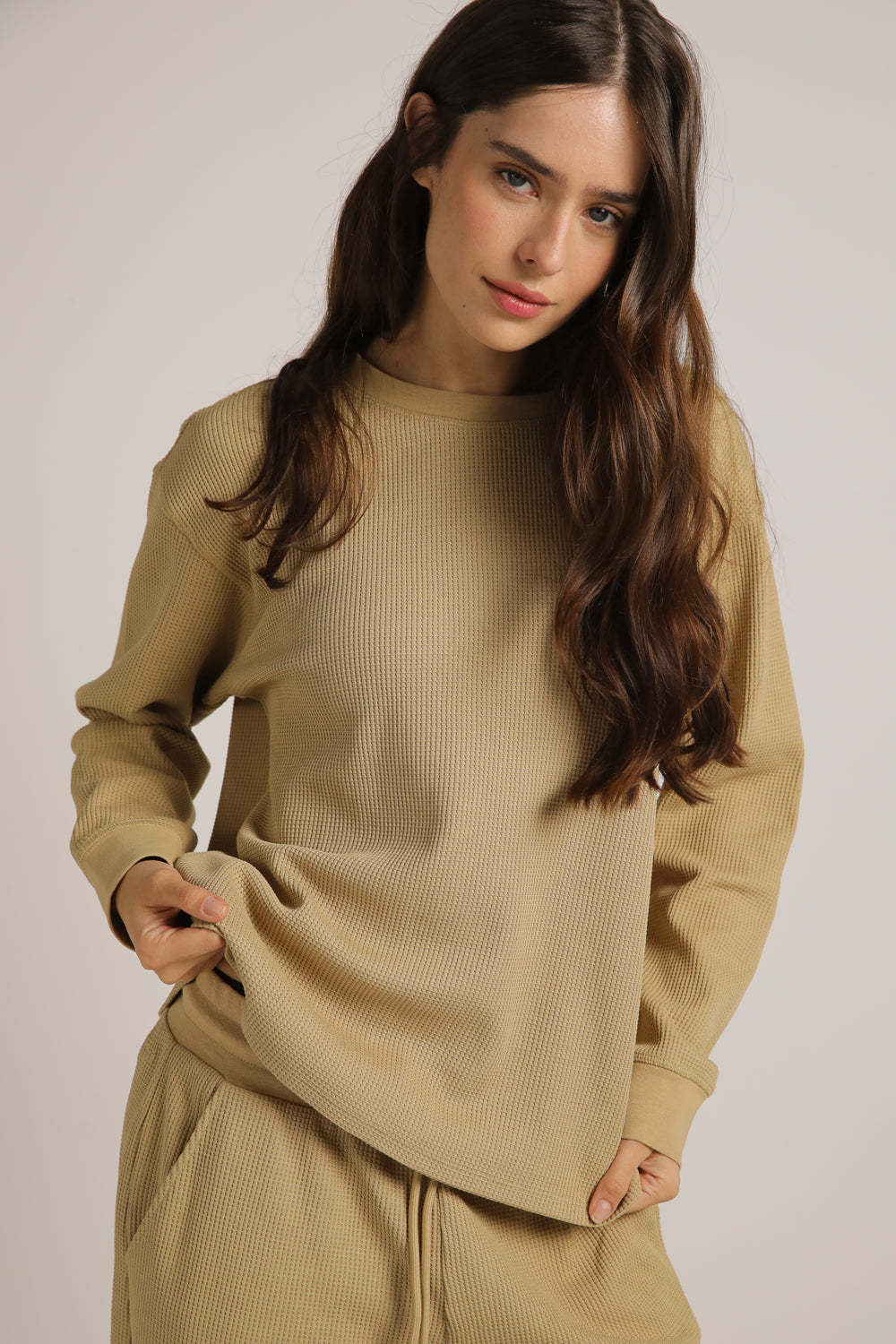 Waffle Boxy Cardigan