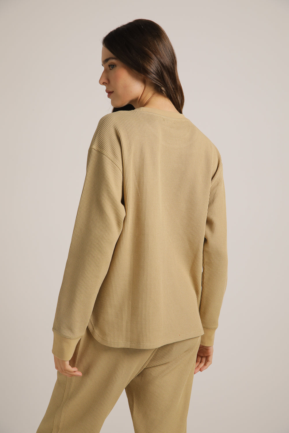 Waffle Boxy Cardigan