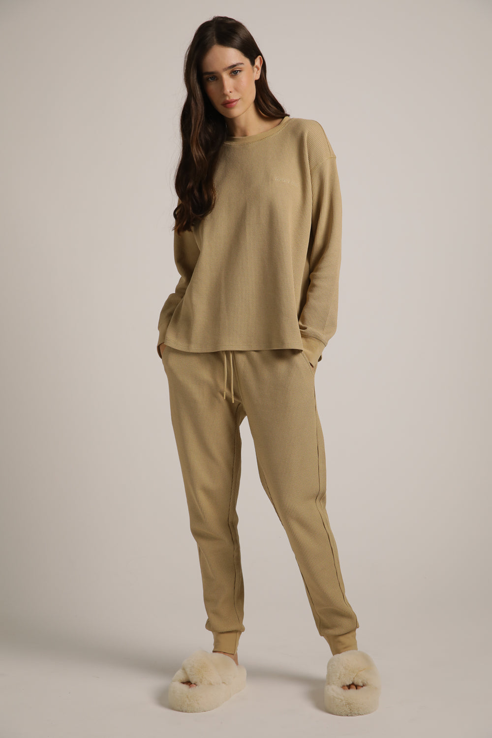 Waffle Boxy Cardigan