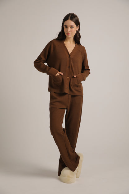Waffle Boxy Cardigan