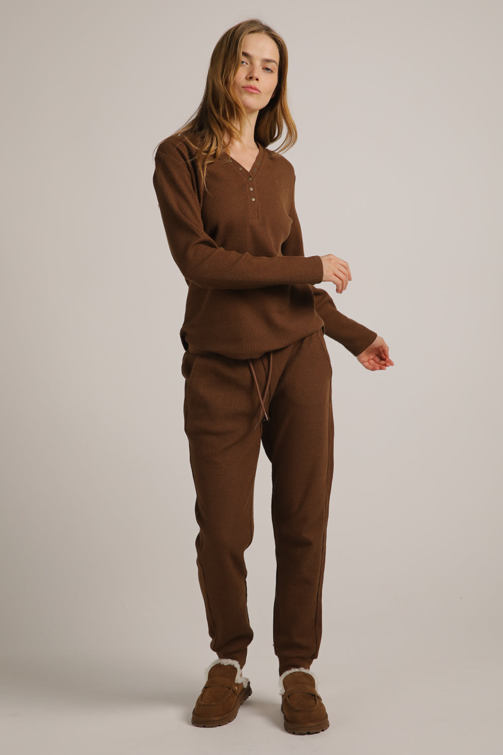Waffle Cuffed Pants