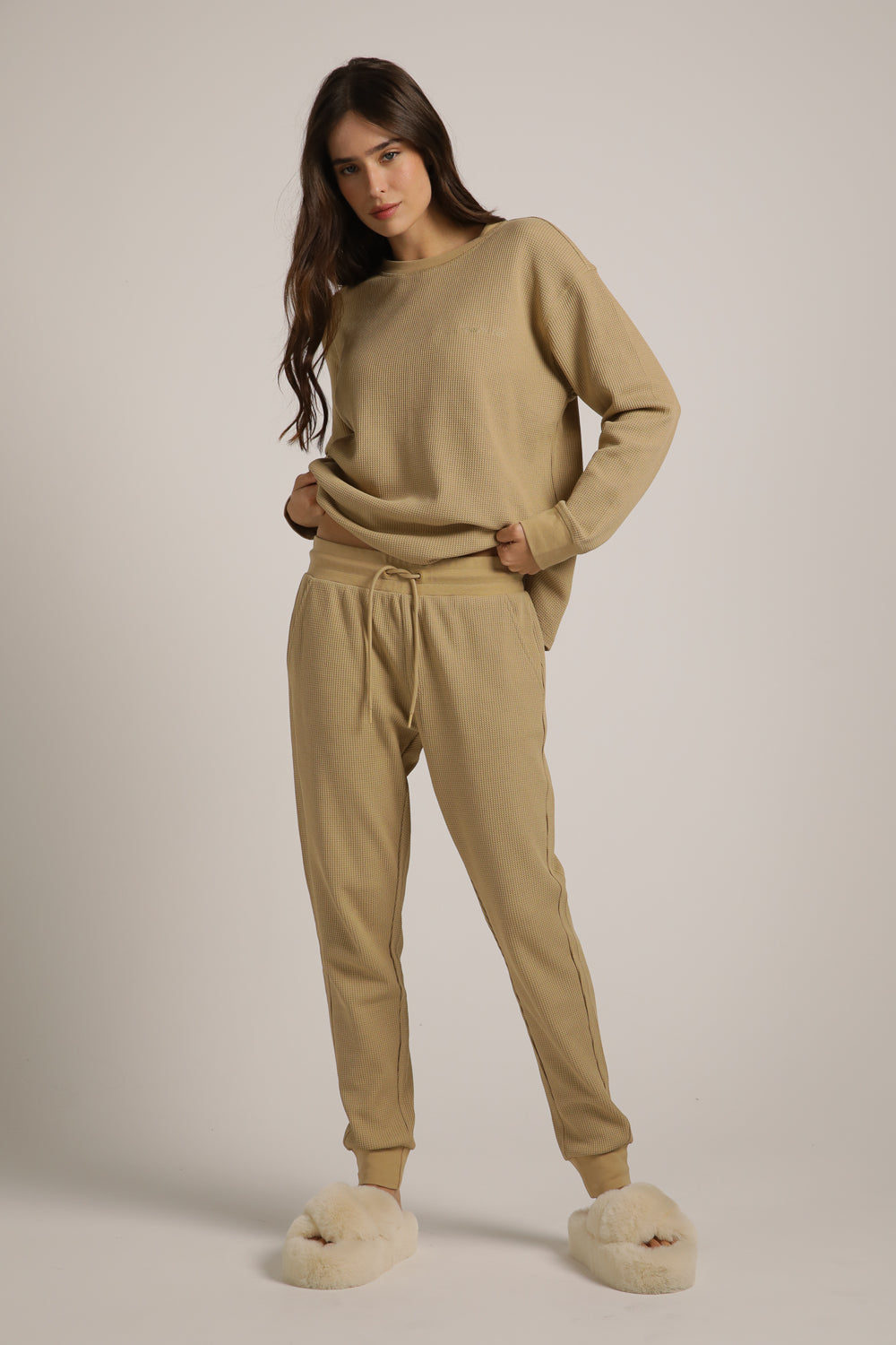 Waffle Cuffed Pants