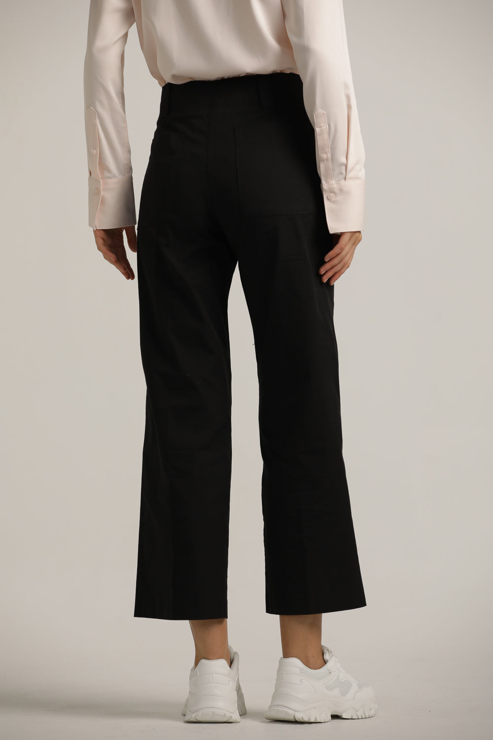 Classic Straight Pants With Hem