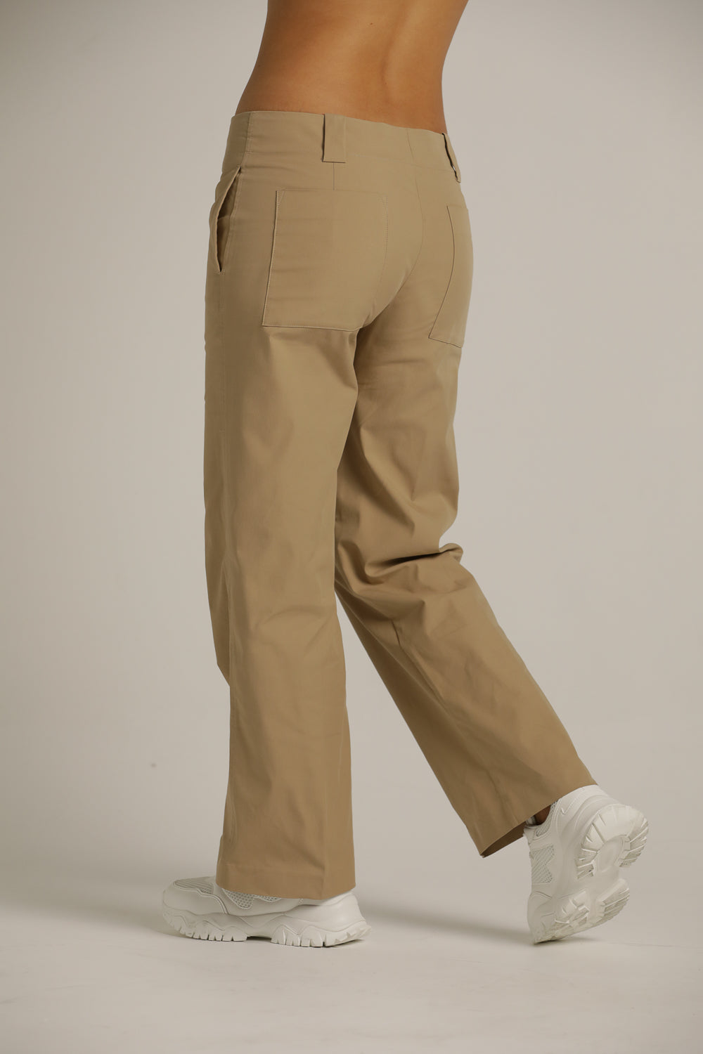 Classic Straight Pants With Hem